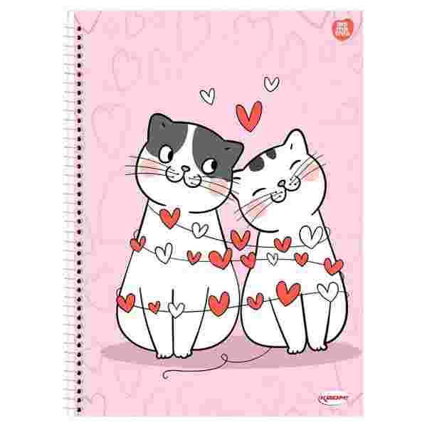 CADERNO 10X1 CAPA DURA KBOM FEMININO